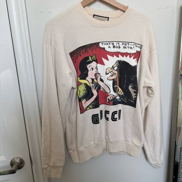 Gucci x Disney Snow White Graphic Sweatshirt – Rare Collab S Unisex - Picture 2 of 11